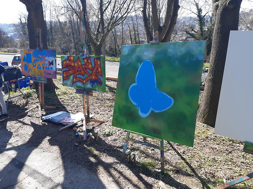 Artwork being created for Malvern Close community garden