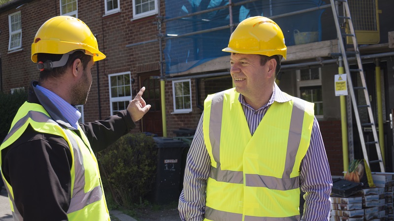 Chief Executive Trevor Morrow With Project Manager Pete Griffiths