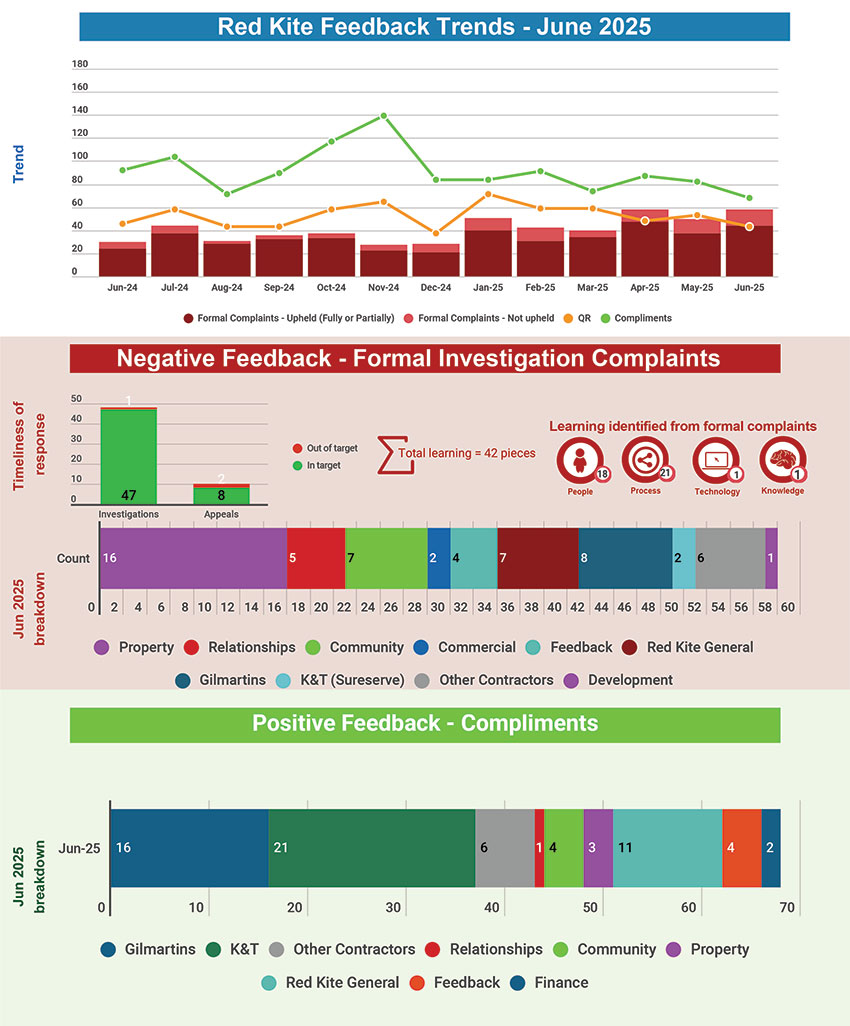 Red Kite Feedback Trends - June 2025