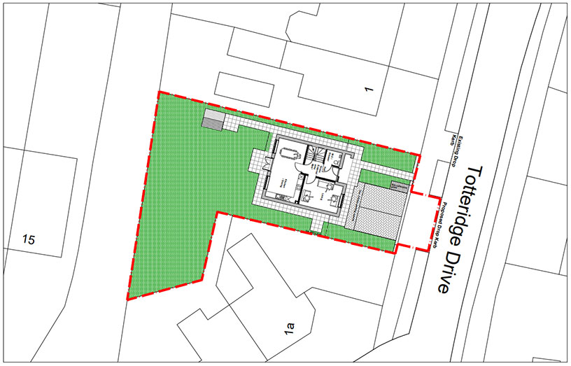 Totteridge Drive Site Plan 2023 01