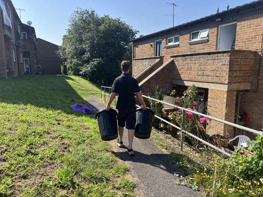 Staff Carrying Bins