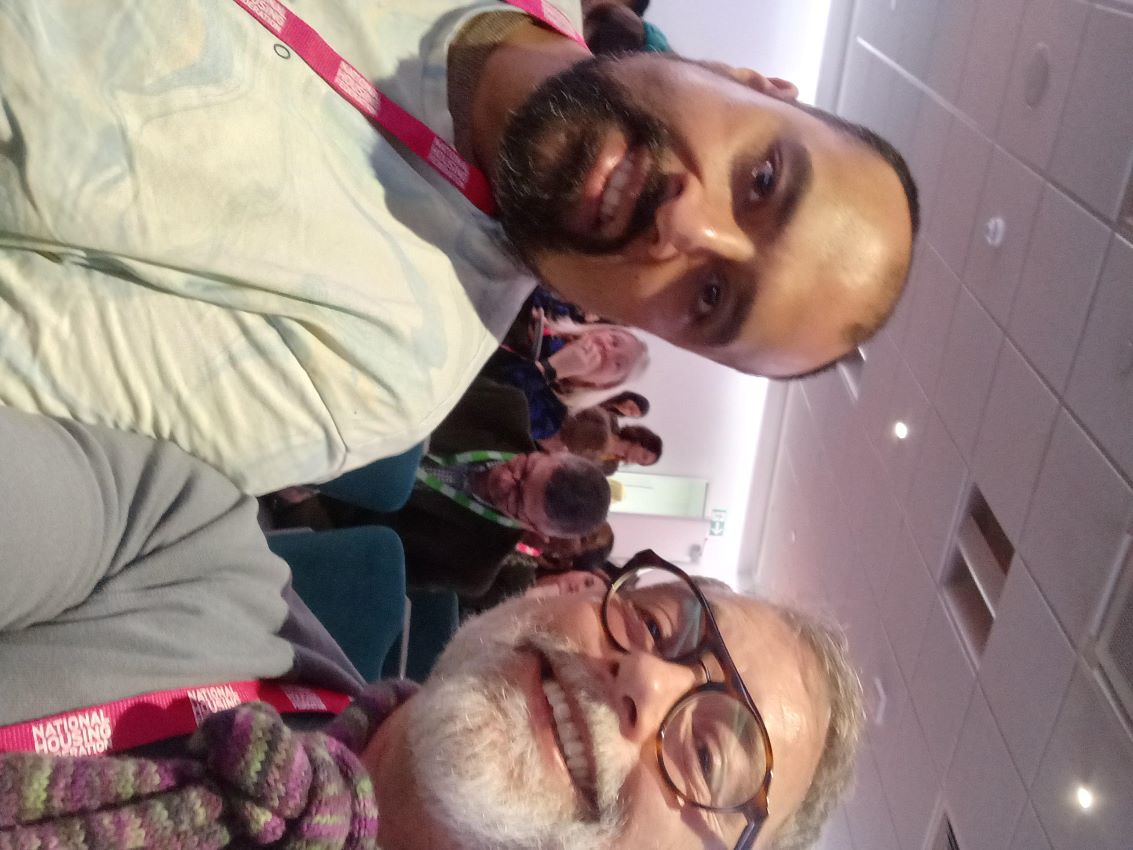 Ajmal and a Red Kite staff member at the Customer Experience and Resident Engagement Conference