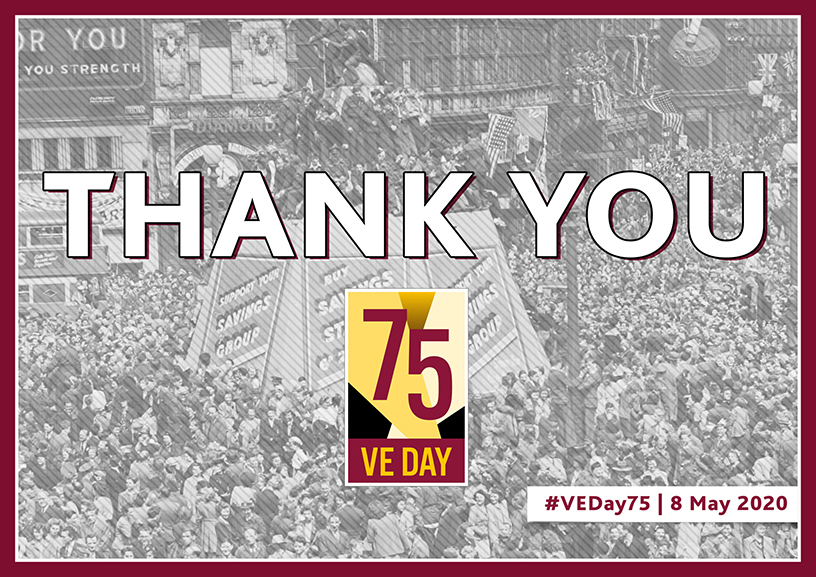 Thank you VE Day poster