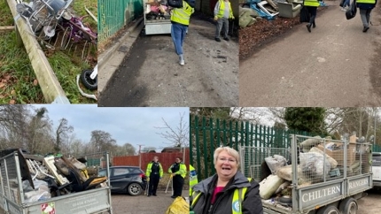 Spearing Road Litter Pick Collage