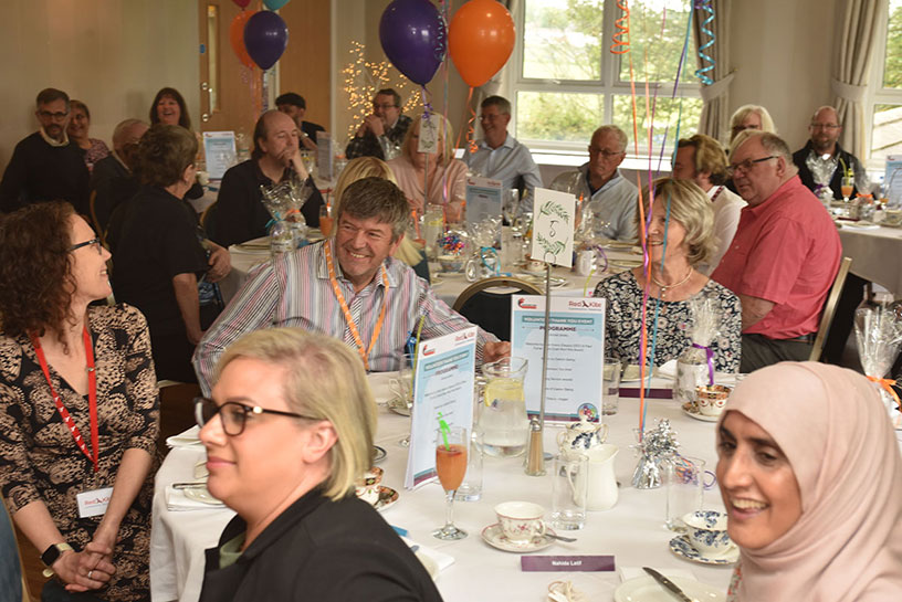 Tenant volunteers and Red Kite staff at the Volunteers Thank You Event, 6th June 2023