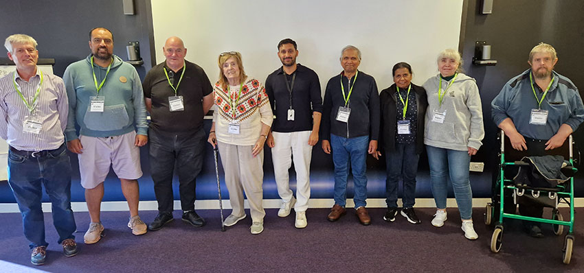 Tenants and staff line up at the end of the Digital Training Event, September 2024