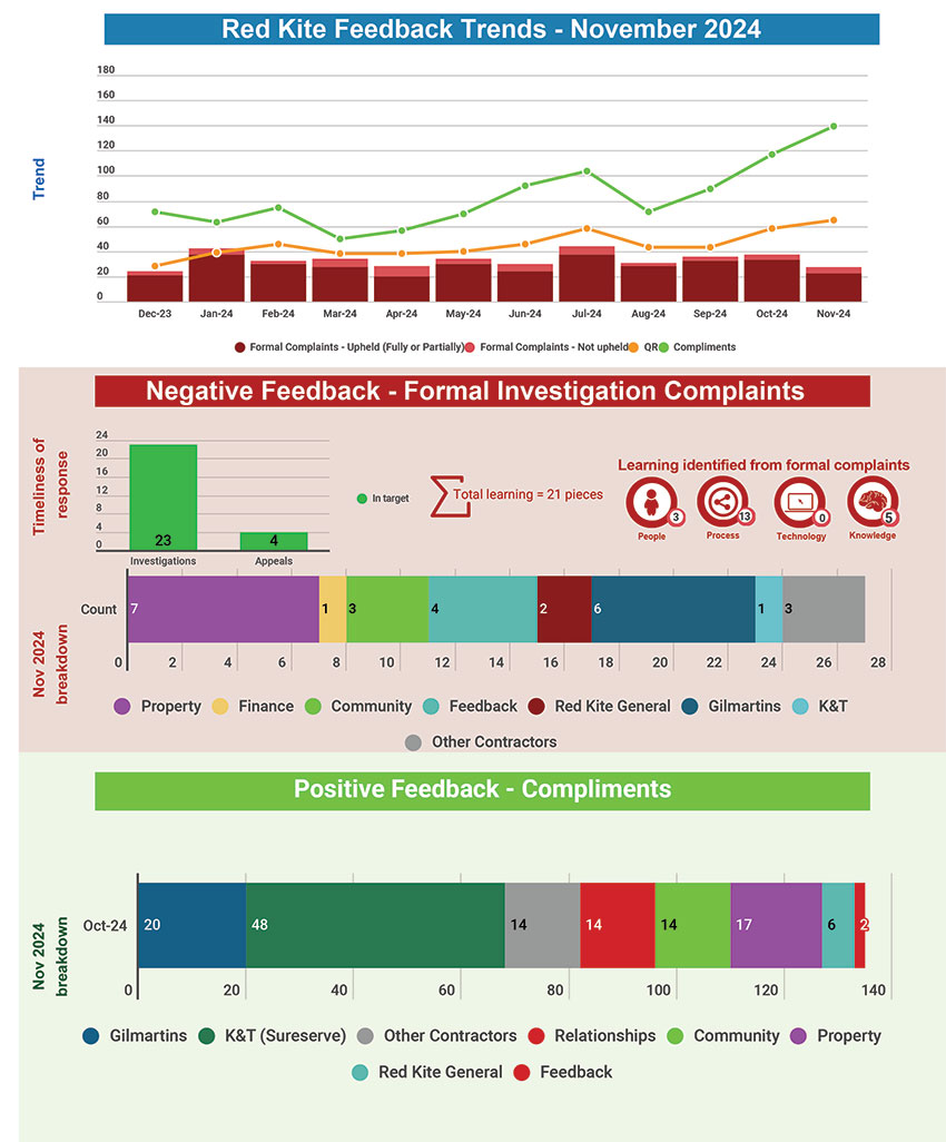 Red Kite Feedback Trends - November 2024