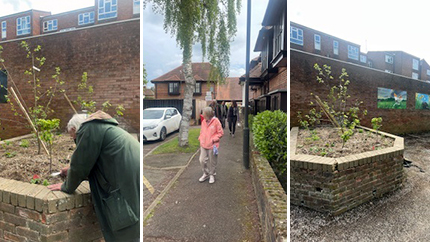 Tenant volunteers visit environmental improvement group projects