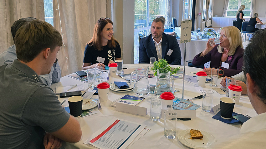 Attendees at Red Kite's first Contractor Partnership Day chatting and enjoying refreshments