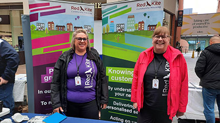 Jackie and Janine at the Community Action Day, 26 October 2023