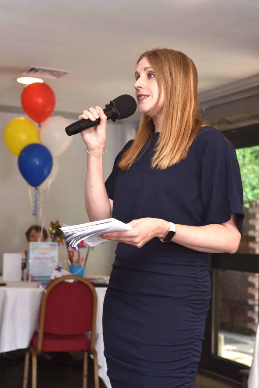 Staff Giving Speech