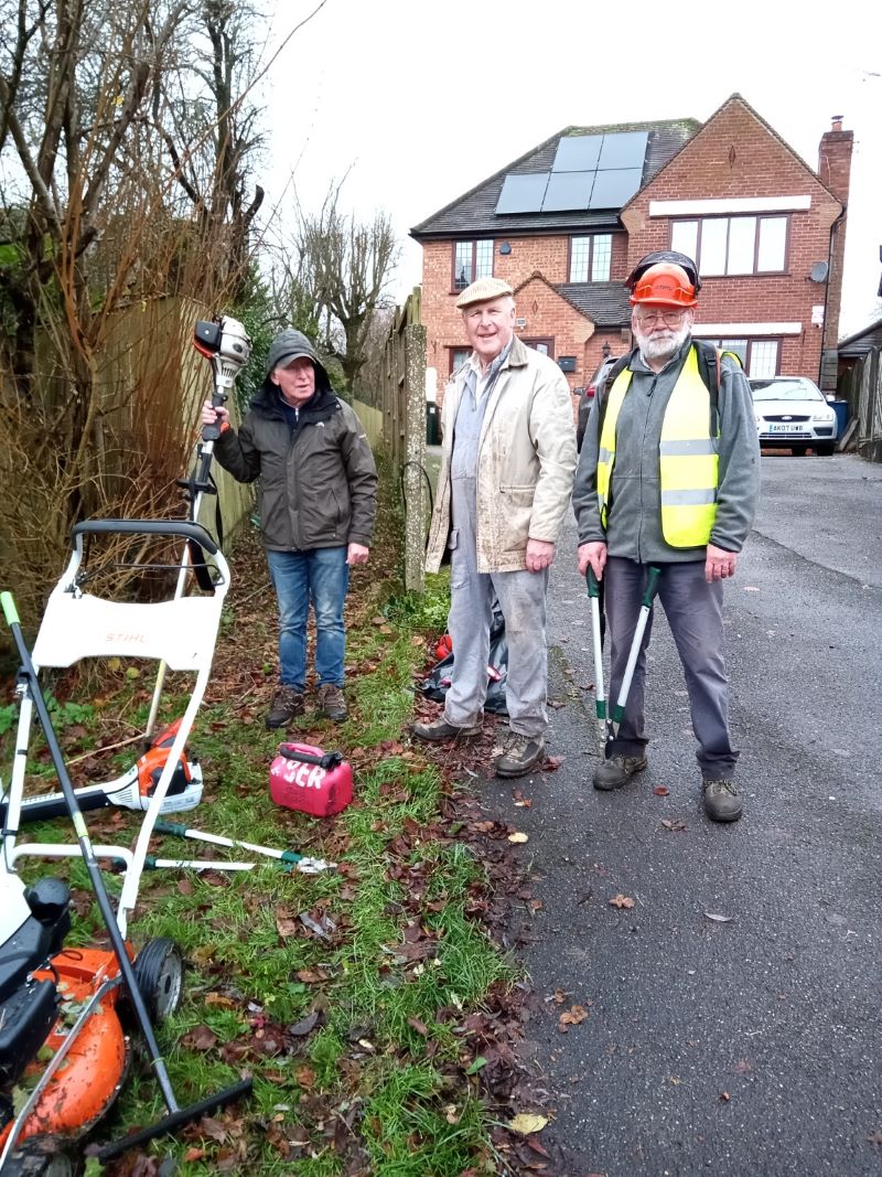 Three volunteers from Booker Common and Woods Protection Society