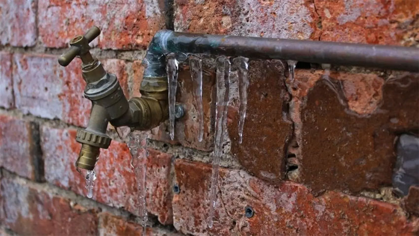 Frozen pipe