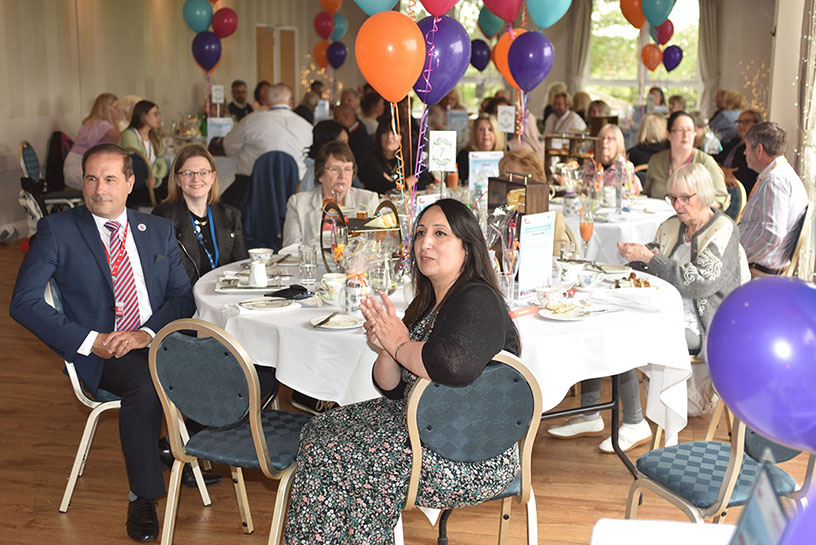 Tenant volunteers and Red Kite staff at the Volunteers Thank You Event, 6th June 2023