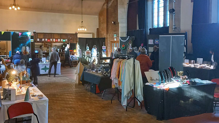 Picture of Christmas fair.