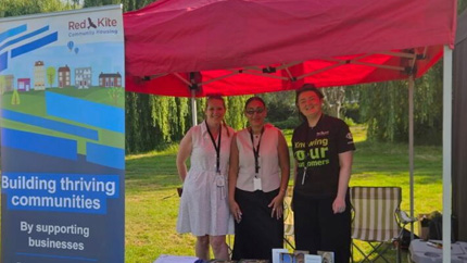 Colleagues at Eid in ihe Park