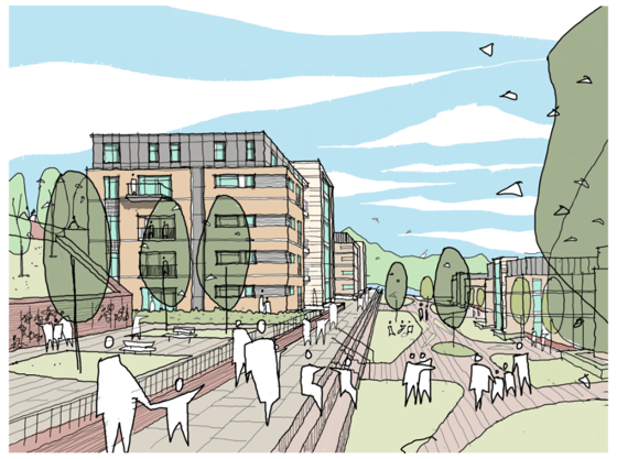 Drawing of the Castlefield plans