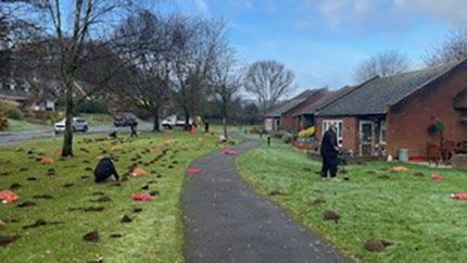 Bulb planting at Patches Field