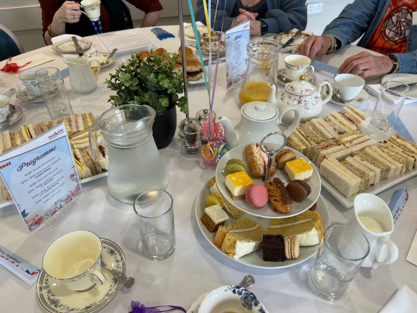 Afternoon tea food on a table