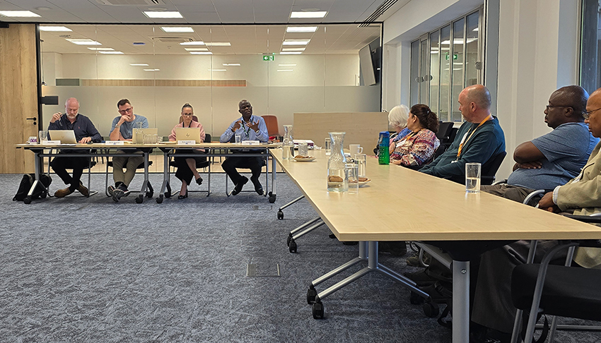 The panel listening to questions from tenants at the August 2026 Tenant Question Time event