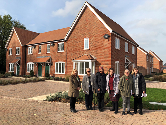 Volunteers visiting our completed Thame Road homes