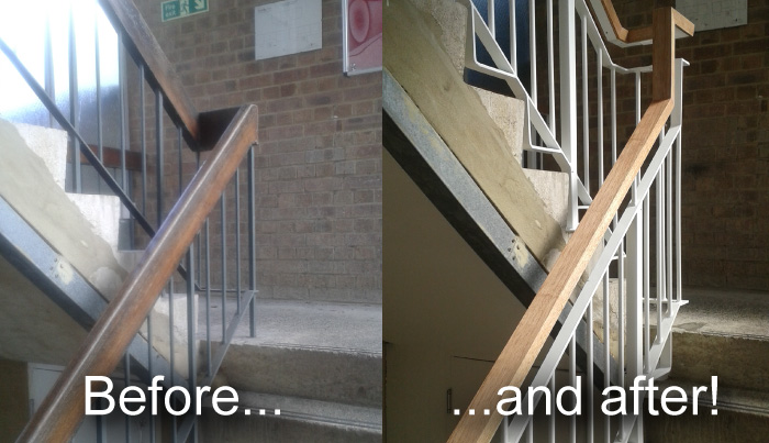 Stairs Before and After