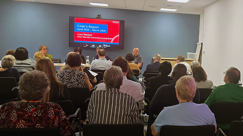 Red Kite members, staff and Board members at the 2026 Annual General Meeting