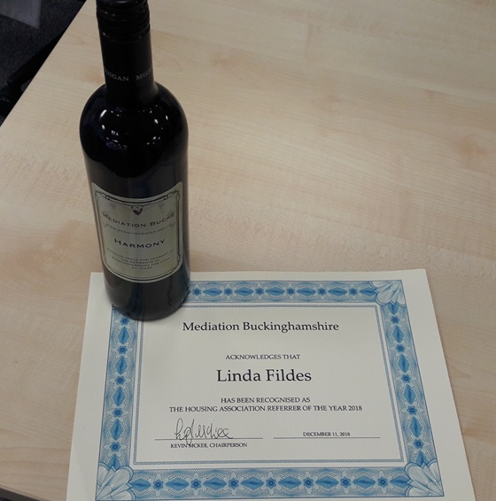 Linda Fildes Certificate